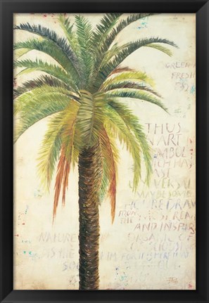 Framed Palms &amp; Scrolls II Print