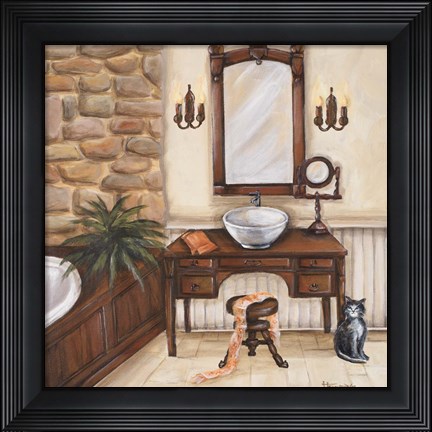 Framed Fireplace Escape II Print