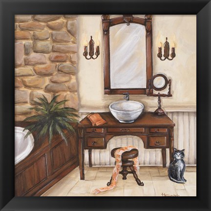 Framed Fireplace Escape II Print