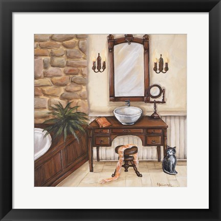 Framed Fireplace Escape II Print