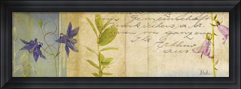 Framed Wildflower Panel I Print