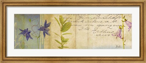 Framed Wildflower Panel I Print