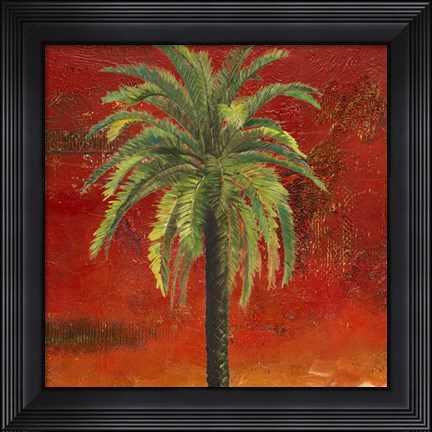 Framed La Palma on Red III Print