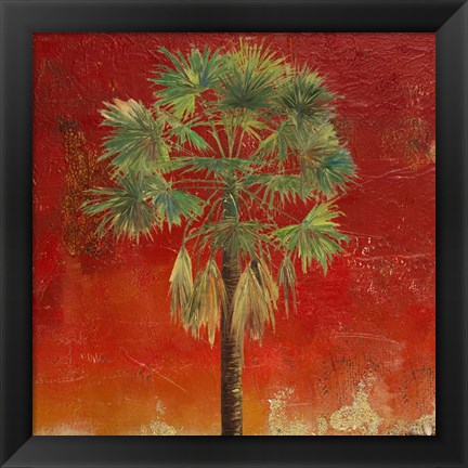 Framed La Palma on Red IV Print