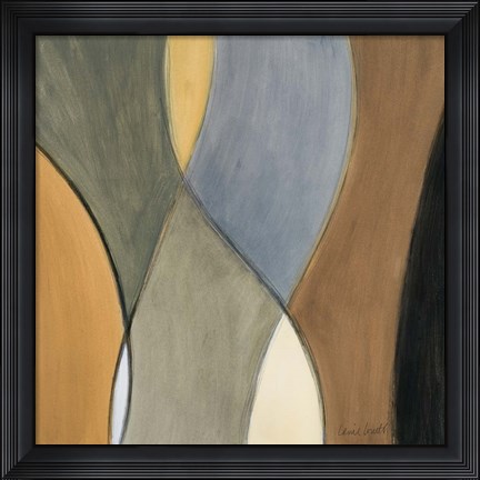 Framed Coalescence, Earthtones II Print