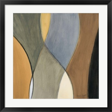 Framed Coalescence, Earthtones II Print