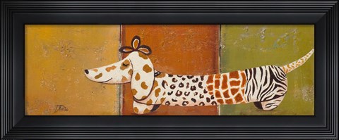 Framed Fashion Puppy I Print