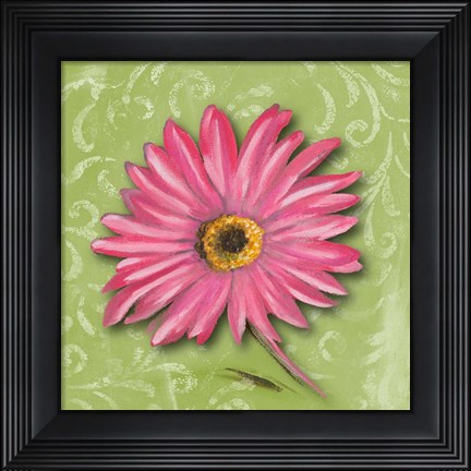Framed Blooming Daisy I Print