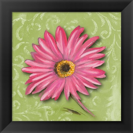 Framed Blooming Daisy I Print