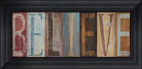 Framed BELIEVE Print