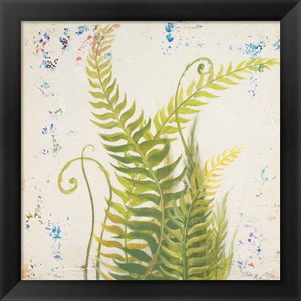 Framed Nice Ferns I Print