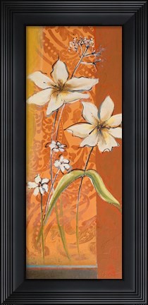 Framed Fancy Floral I Print