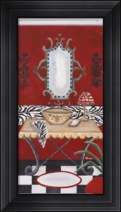 Framed Palm Beach Bath I Print