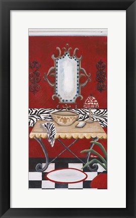 Framed Palm Beach Bath I Print