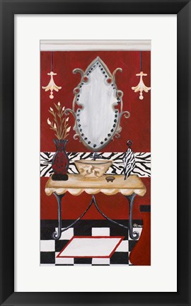 Framed Palm Beach Bath II Print