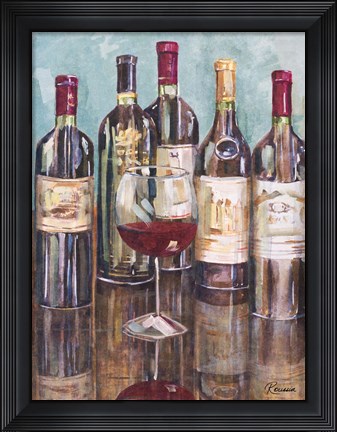 Framed Wine Tasting I Print