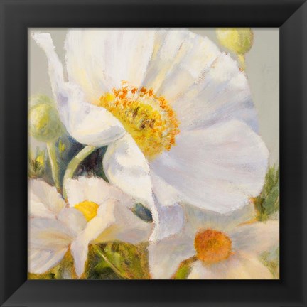 Framed Sunbeam Flowers I Print