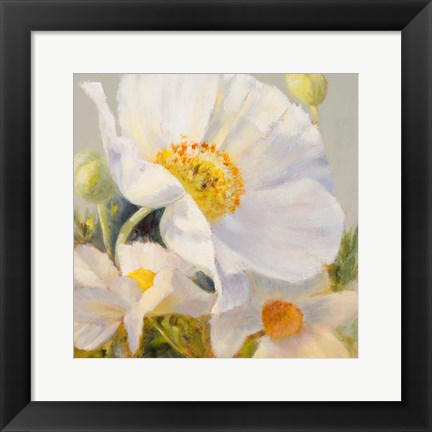 Framed Sunbeam Flowers I Print