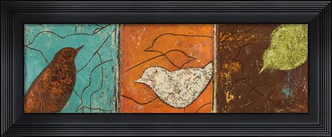 Framed Lovely Birds I Print
