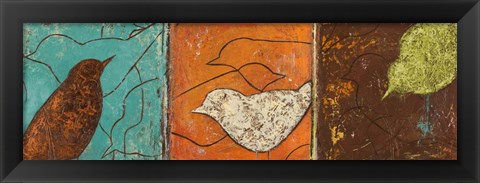 Framed Lovely Birds I Print
