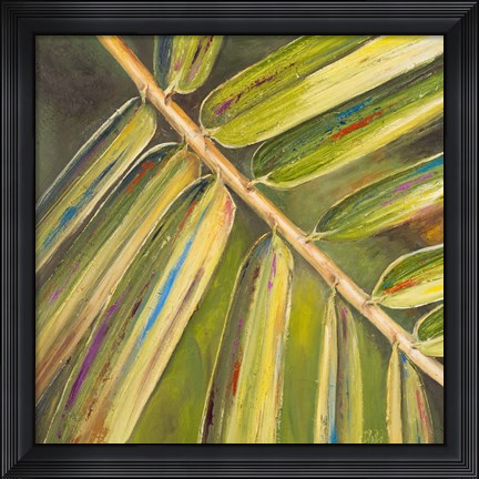Framed Green Close Up I Print
