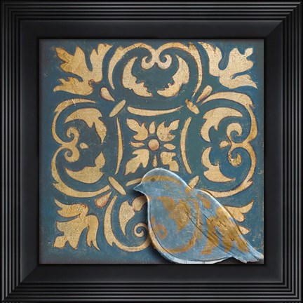 Framed Moroccan Bird I Print