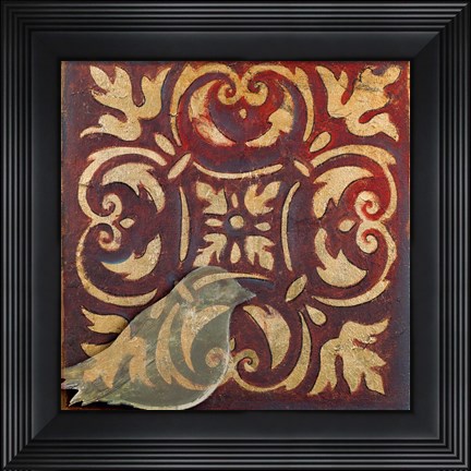 Framed Moroccan Bird II Print
