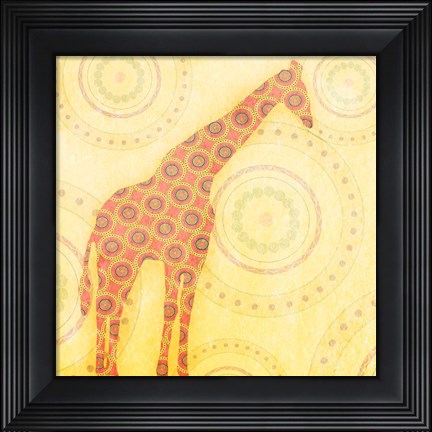 Framed Giraffe Print