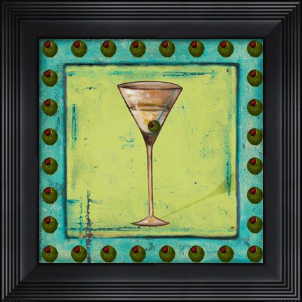 Framed Olive Coctelito Print