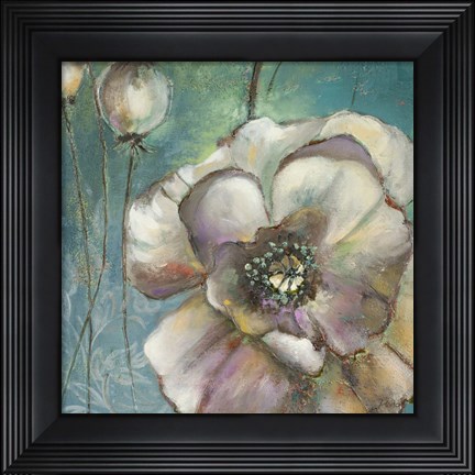 Framed Blue Poppies II Print