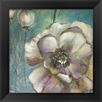Framed Blue Poppies II Print
