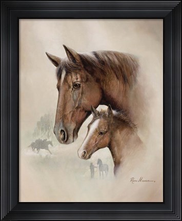 Framed Race Horse I Print