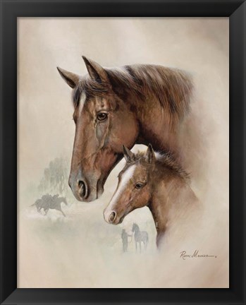 Framed Race Horse I Print