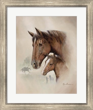 Framed Race Horse I Print