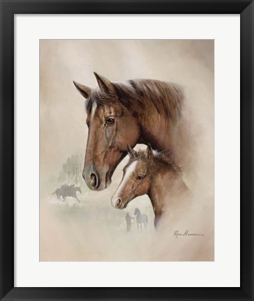 Framed Race Horse I Print