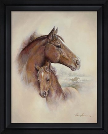 Framed Race Horse II Print