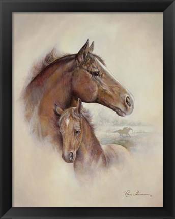 Framed Race Horse II Print