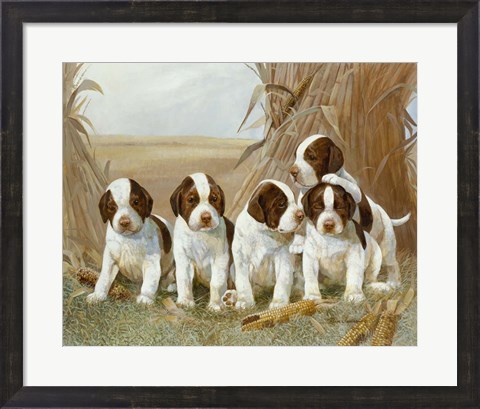 Framed Belle&#39;s Pups Print