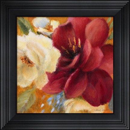 Framed Billowing Blooms I Print