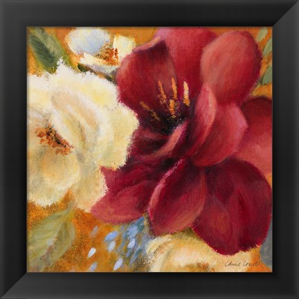 Framed Billowing Blooms I Print