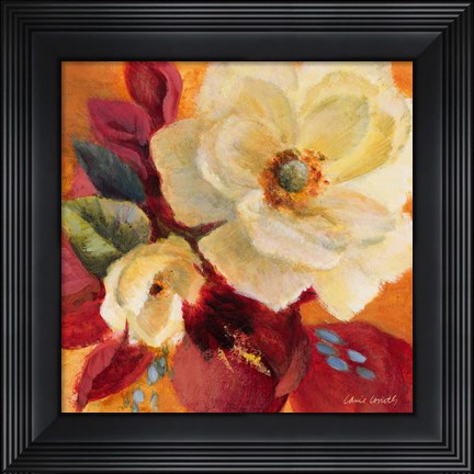 Framed Billowing Blooms II Print