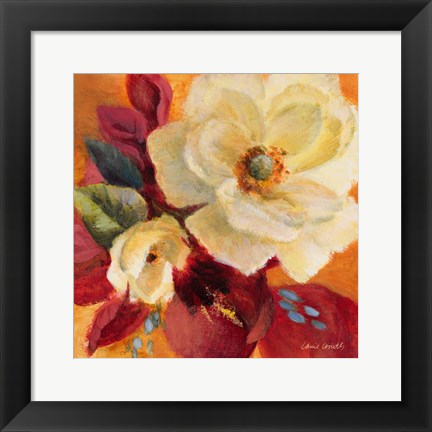 Framed Billowing Blooms II Print