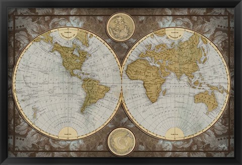 Framed World Map Print