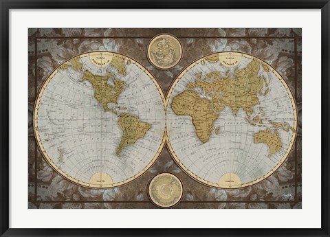 Framed World Map Print