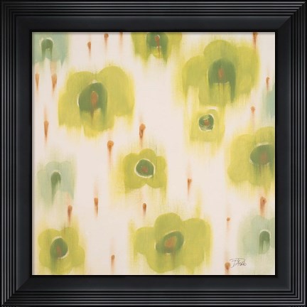 Framed Green Bloom Print