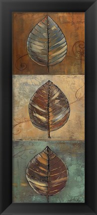 Framed New Leaf Panel II (Vertical) Print