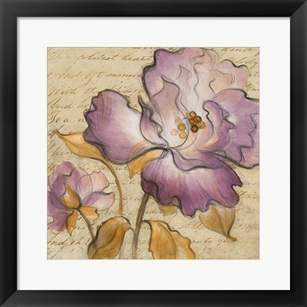 Framed Lilac Dream I Print