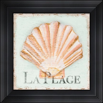 Framed La Plage Print