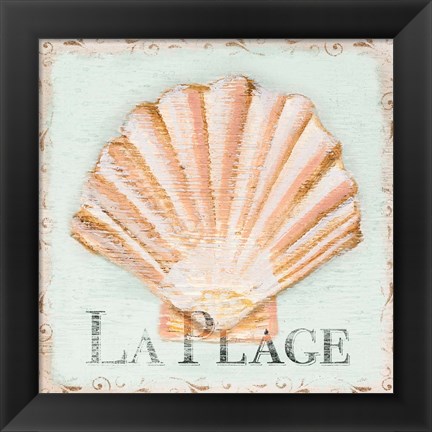 Framed La Plage Print