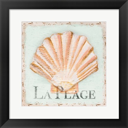 Framed La Plage Print